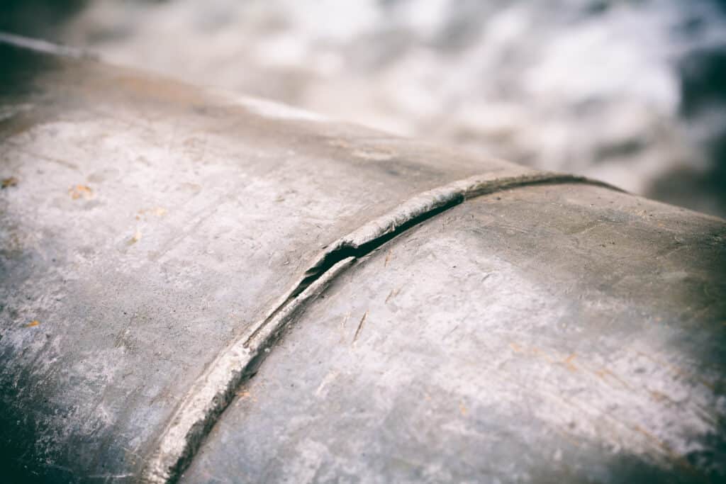 Image of a bad weld